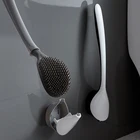 Силиконовая щетка TPR для туалета, настенная креативная щетка для уборки дома и ванной комнаты без мертвых углов