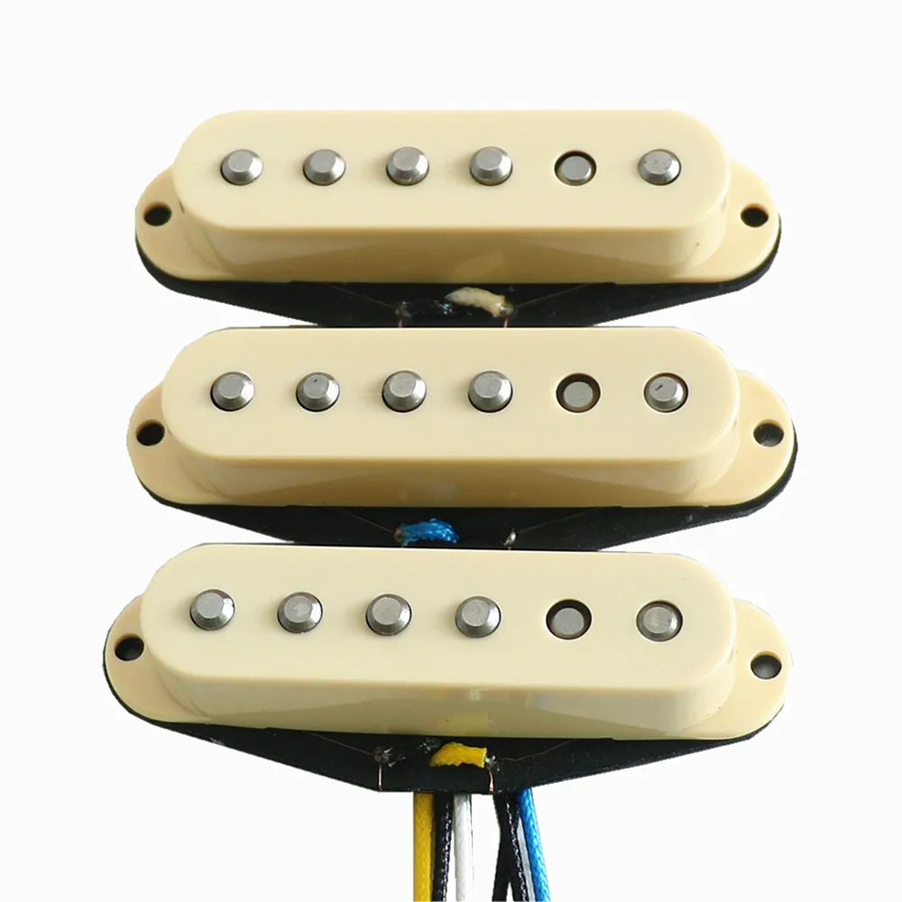 Donlis Высокая выходная винтажная 60 стиль Alnico V rod шахматный SSS одна катушка звукосниматель для ST гитары звукосниматели prewired
