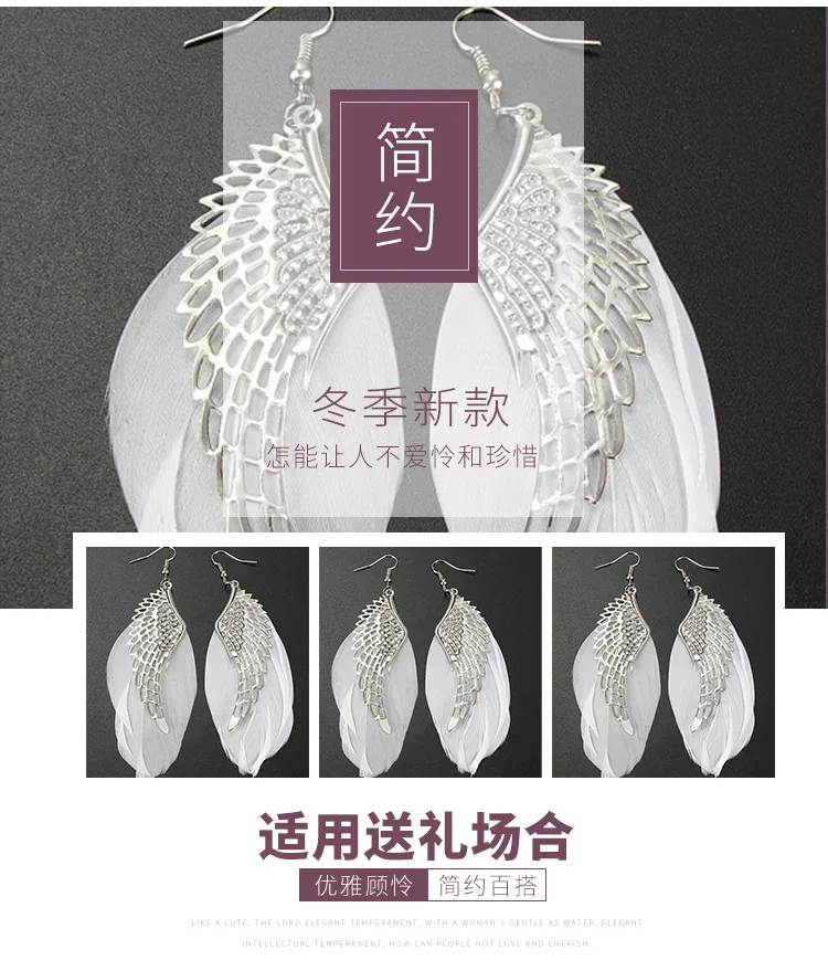 Серьги в европейском и американском стиле простые модные увеличенные блестящие