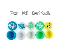 50pcs silicone cute cartoon analog thumb button caps for ns switch switch lite console joystick controller sticks cover