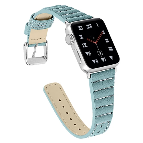 5 Кожаный ремешок для apple watch, ремешок 42 мм, 38 мм, ремешок, correa, 44 мм 40 мм, ремешок для наручных часов iwatch, 5/4/3/2/1 браслет apple watch аксессуары - Цвет ремешка: 5
