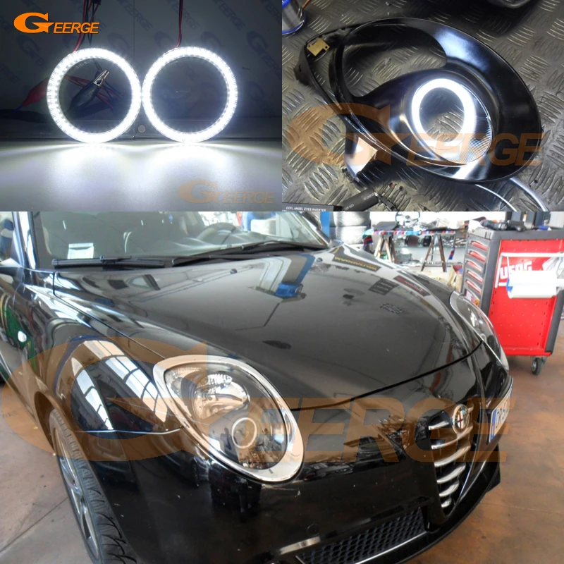 Для Alfa Romeo Mito 2008 2009 2010 2012 2013 2014 2015 отличный ультра яркий SMD СВЕТОДИОДНЫЙ ангельские