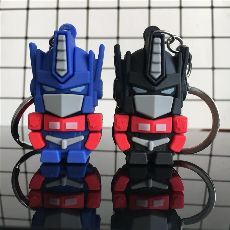 

New Cute Cartoon Transformers Keychain Lovely Robot Key Chain For Women Bag Charm Pendant Key Ring Child Men Student Best Gift
