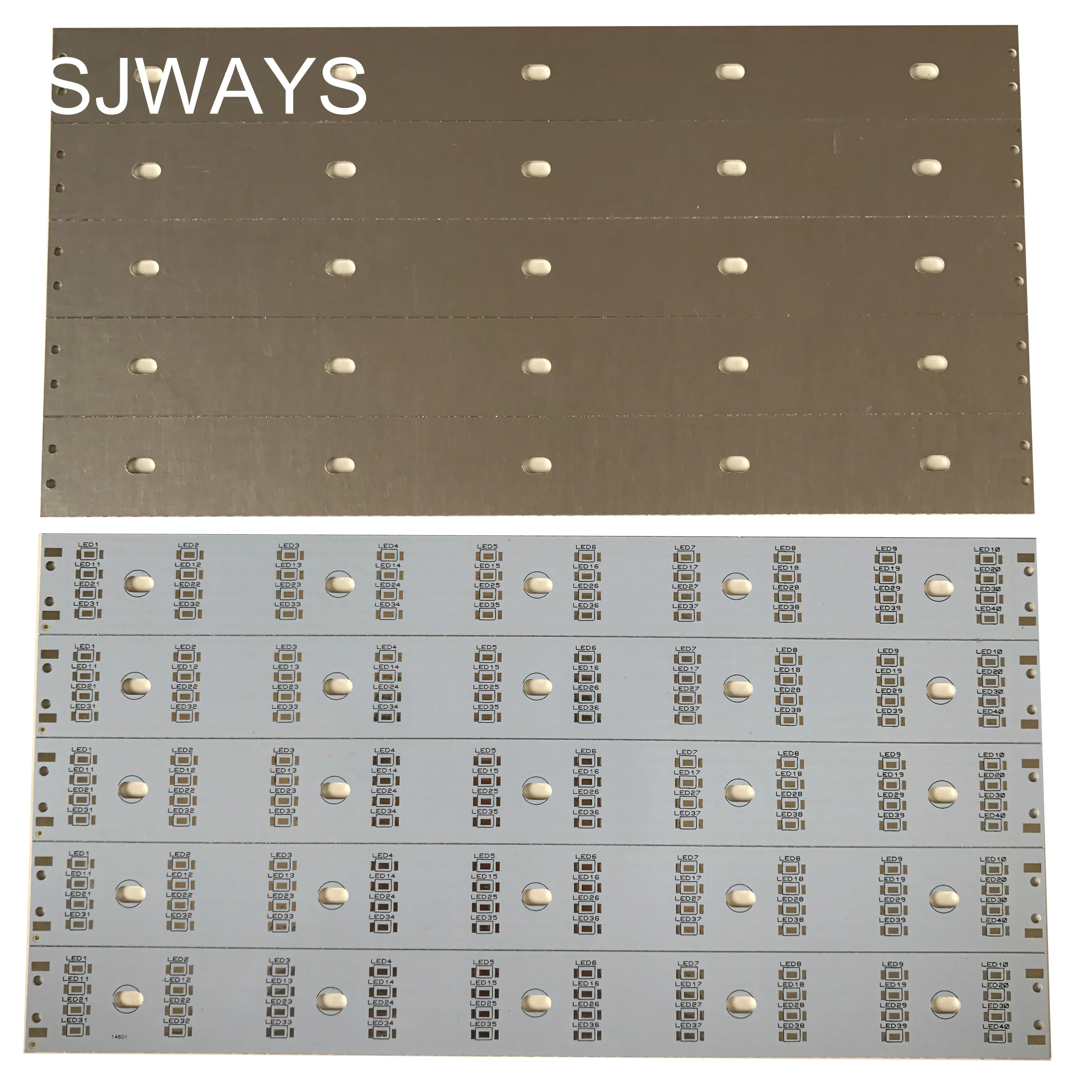 SJWAYS алюминиевое основание LED PCB производство травление низкая цена быстрая