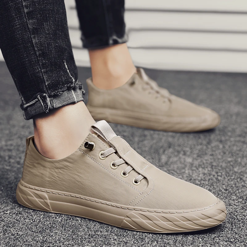 Лоферы мужские парусиновые дышащие кроссовки повседневная обувь корейский