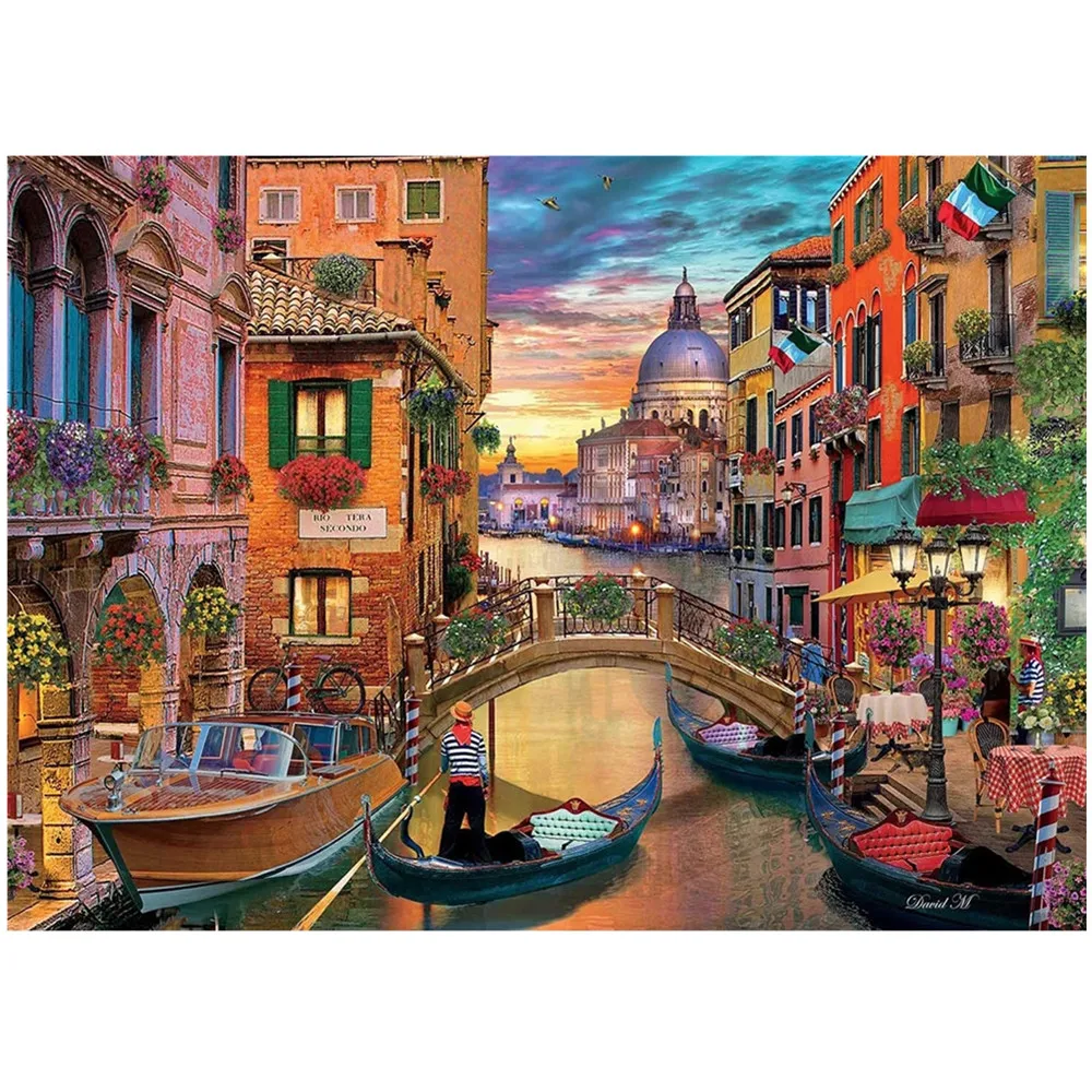 

Venice Diy 5D Diamond Painting Town Scenery Full Square Round Drill Diamond Embroidery Pictures of Rhinestone Home Decor