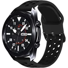 Ремешок силиконовый для Samsung Galaxy Watch 3 45 мм 46 мм Active 2 40 мм, спортивный Воздухопроницаемый браслет для Huawei GT 2E Amazfit GTS gts2, 20 мм 22 мм