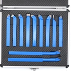 Набор твердосплавных наконечников, Паянные фрезы для металла, токарный станок с ЧПУ, держатель для сварочного токарного инструмента, 11 шт., 10х10 мм, 8х8 мм