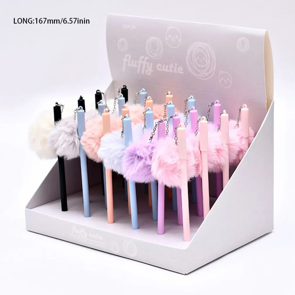 Красочная портативная полная игольчатая трубка 0 5 мм ручка для подписи плюшевый