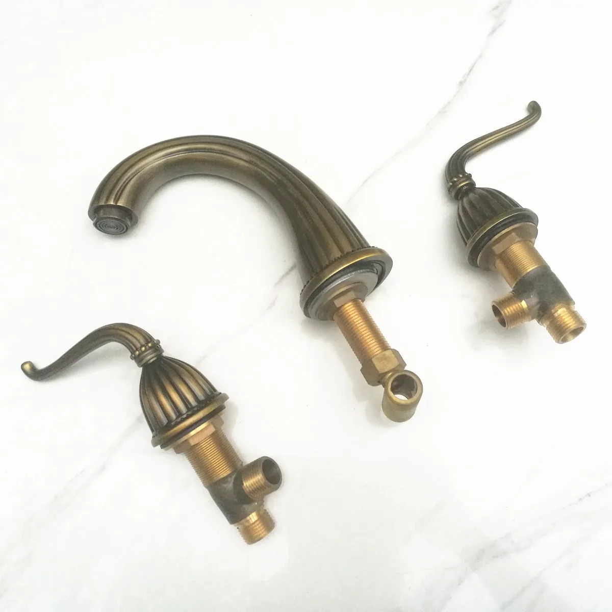 VOURUNA оптовая продажа двойные рычаги 8 дюймов античная латунь/Золотой широкое