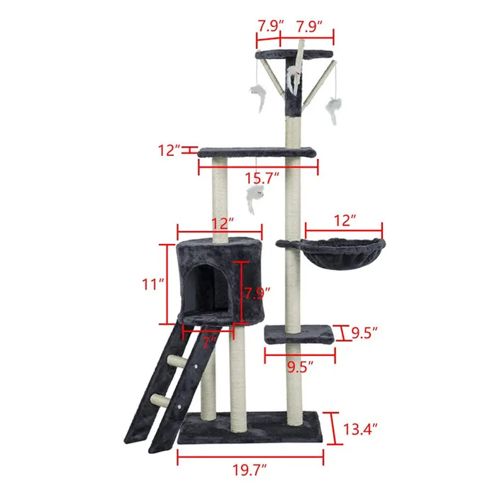 Кошка скалолазания рамка Когтеточка Дерево Мебель дом игрушка кошка прыжки