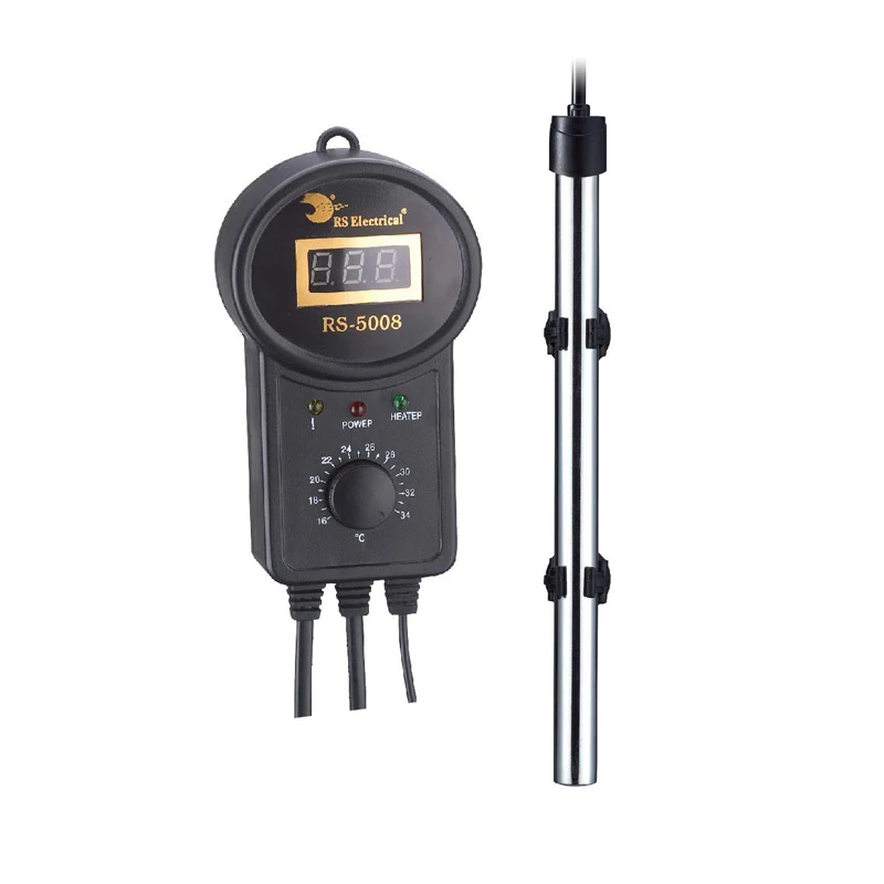 Электронный нагревательный стержень для аквариума со светодиодным цифровым