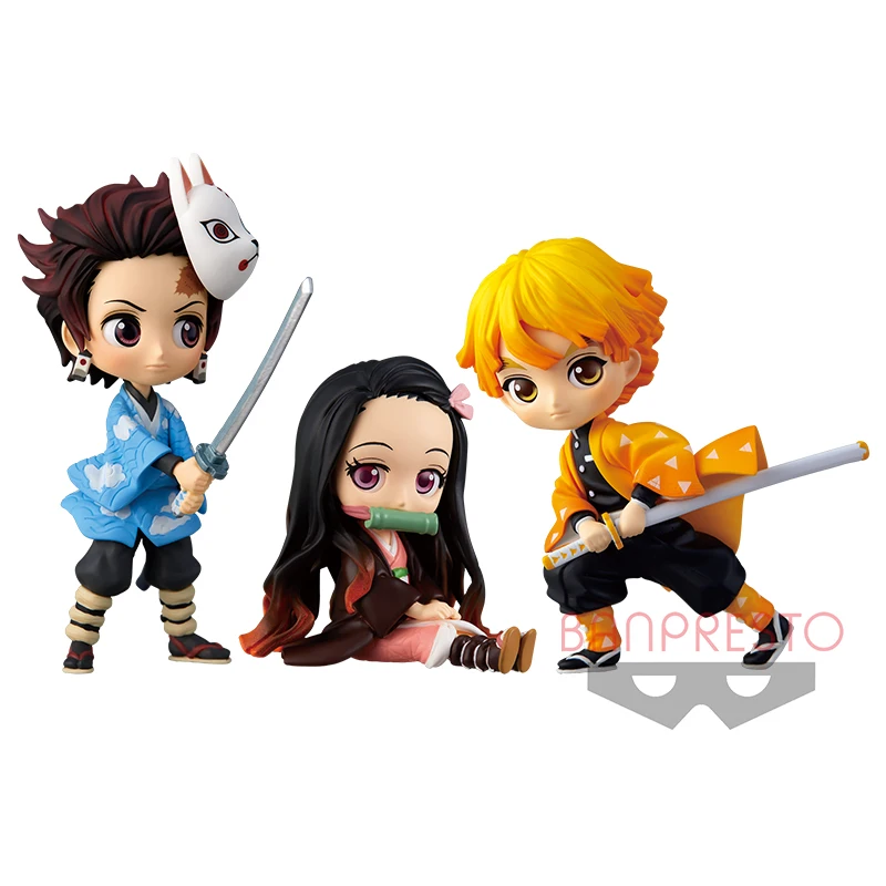 

Free Shipping Q-version Kamado Tanjirou Nezuko PVC Action Figure Toys Dolls