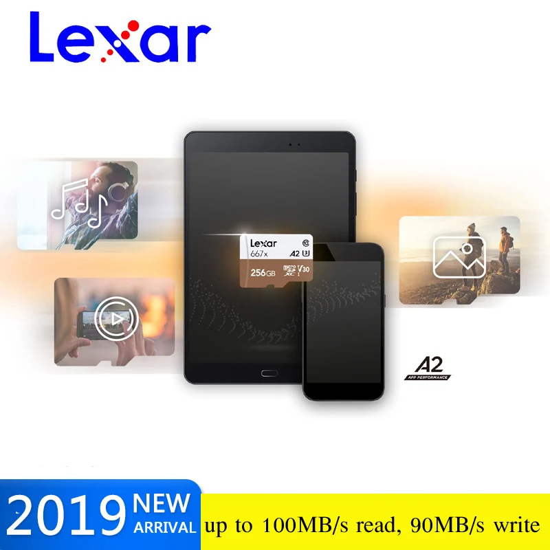 Оригинальная карта памяти Lexar Micro SD SDXC 128 ГБ высокая скорость до 100 м/с Class10 667x