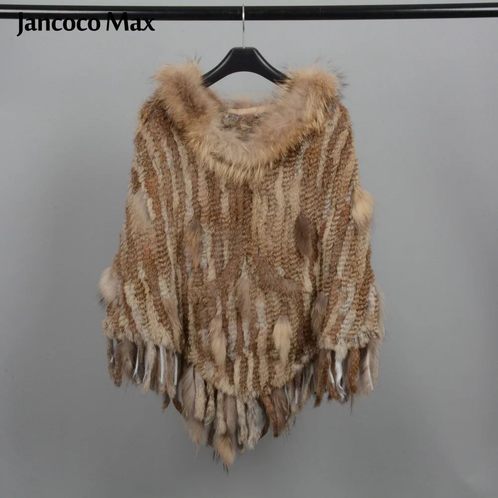 Jancoco Max новая зимняя мода натуральный мех кролика и Бесплатная доставка Одежда