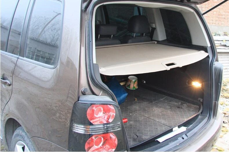 

Rear Cargo Cover For Volkswagen VW TOURAN 2007-2015 Privacy Trunk Screen Security Shield Shade Auto Accessories Black