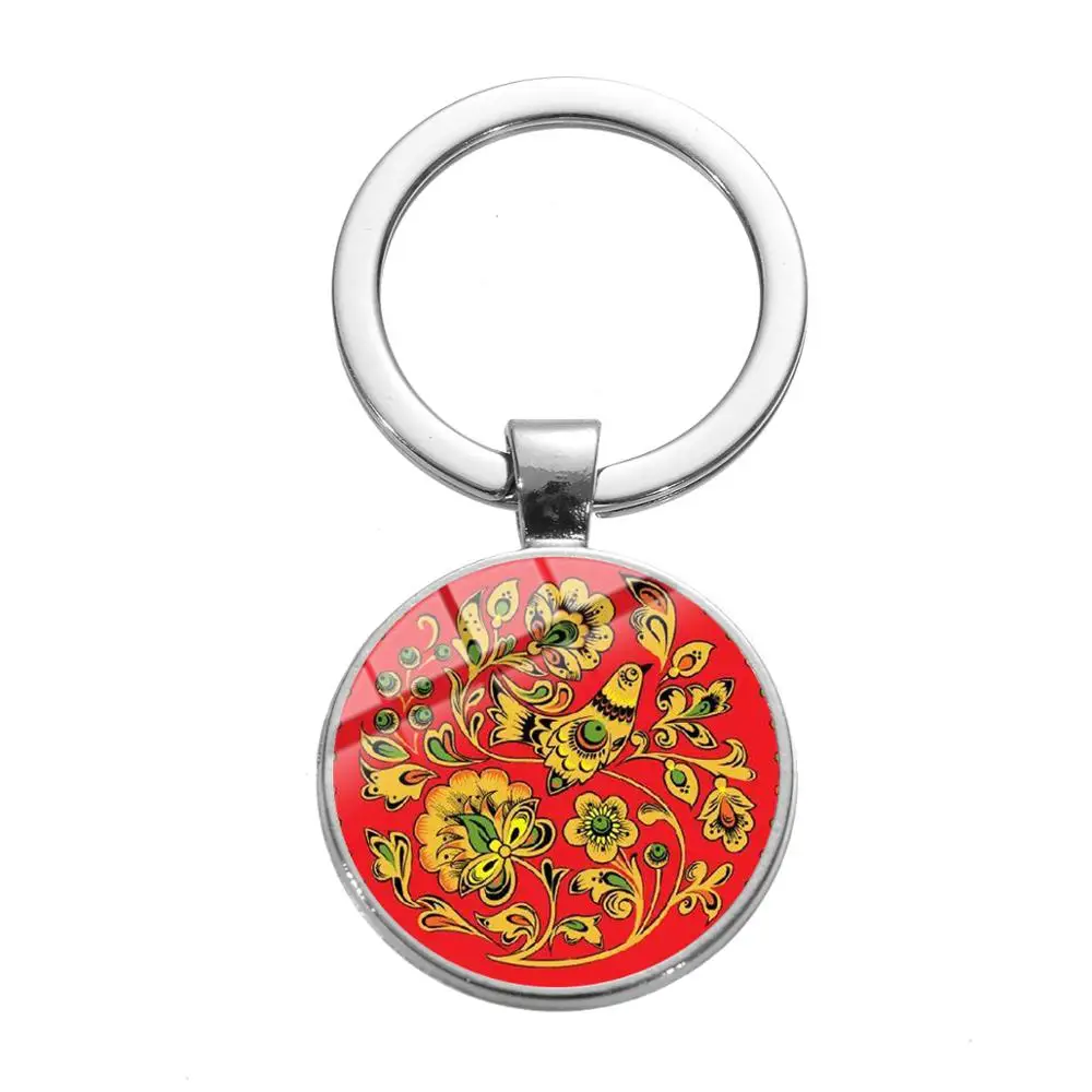 SONGDA 2019 новые Богемские брелок с цветами Хохлома русским народным творчеством