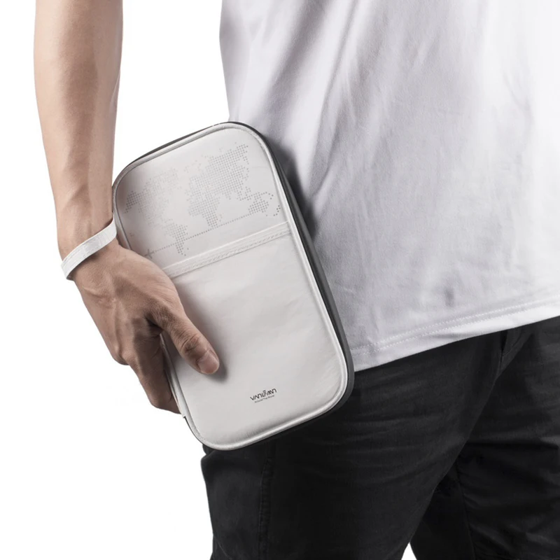 

Mannen Waterdichte Paspoort Portemonnee Kaarthouder Met Broekzak Mens Clutch Bag Paspoort Cover Id Credit Kaarthouder Rfid Mode