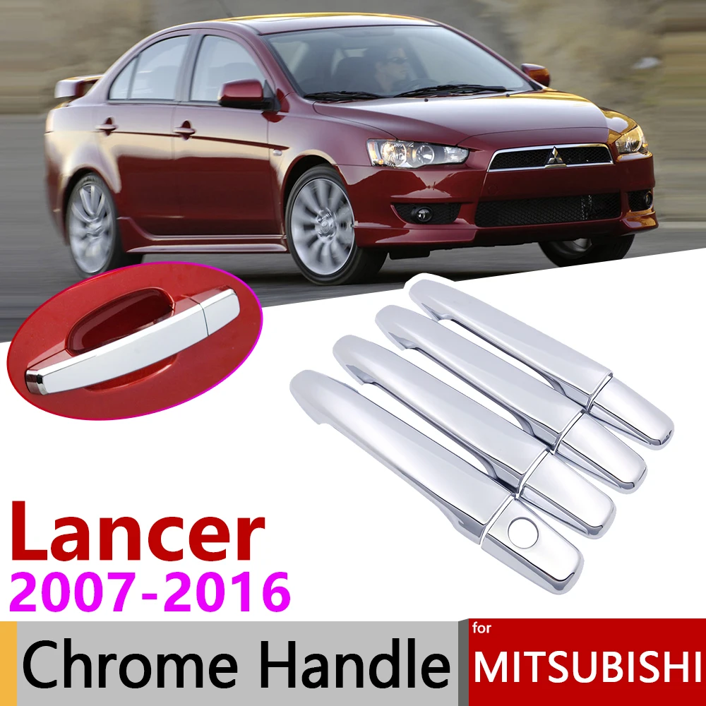 Хромированная накладка на дверную ручку для Mitsubishi Lancer 10 X EX 2007 ~ 2016 автомобильные