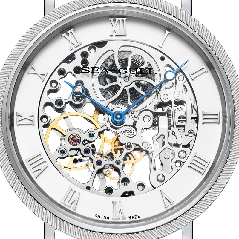 Мужские наручные часы Seagull 819 11.5127 k водонепроницаемые механические с сапфировым