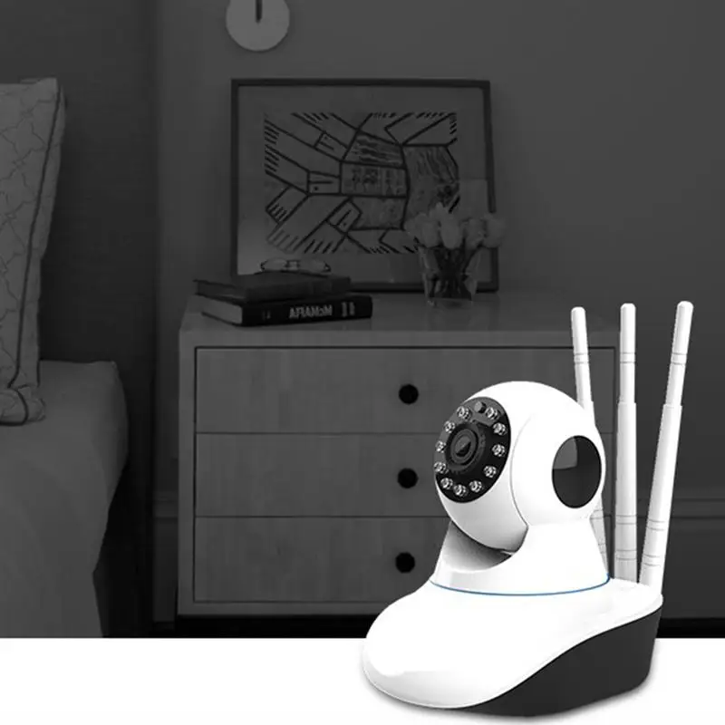 

1080p Wireless Camera WiFi Motion Detection Camera Night Vision Monitoring Home Security Monitoring Motion Recorder with EU Plug