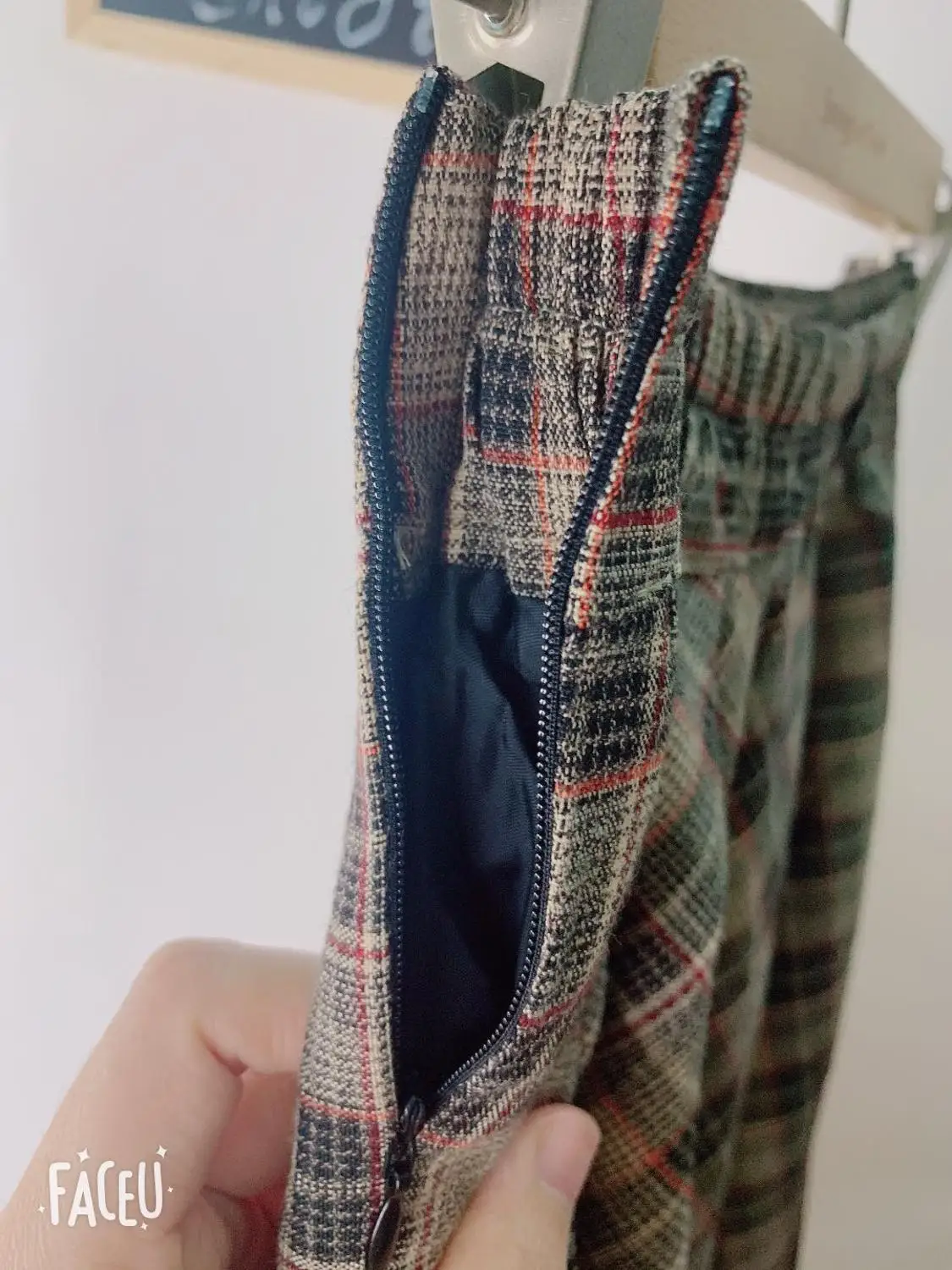 

Elastic waist Vintage Skirts Plus Size Harajuku New Korean Plaid Skirt Women High Waist School Girls mid carf Pleated skirt