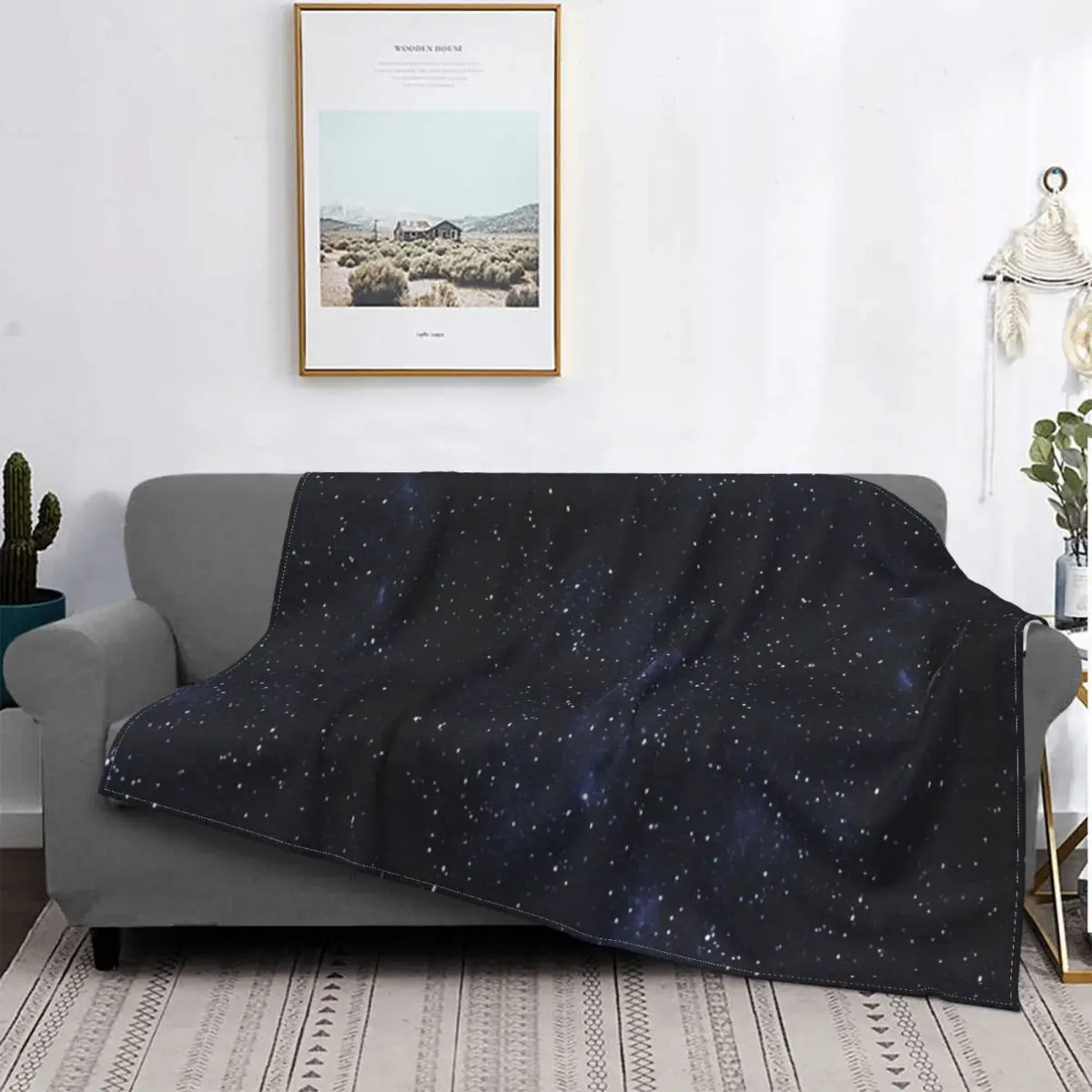 

Manta с принтом галакси и ночного неба, для cama colcha, edredones a cuadros, manta de lana