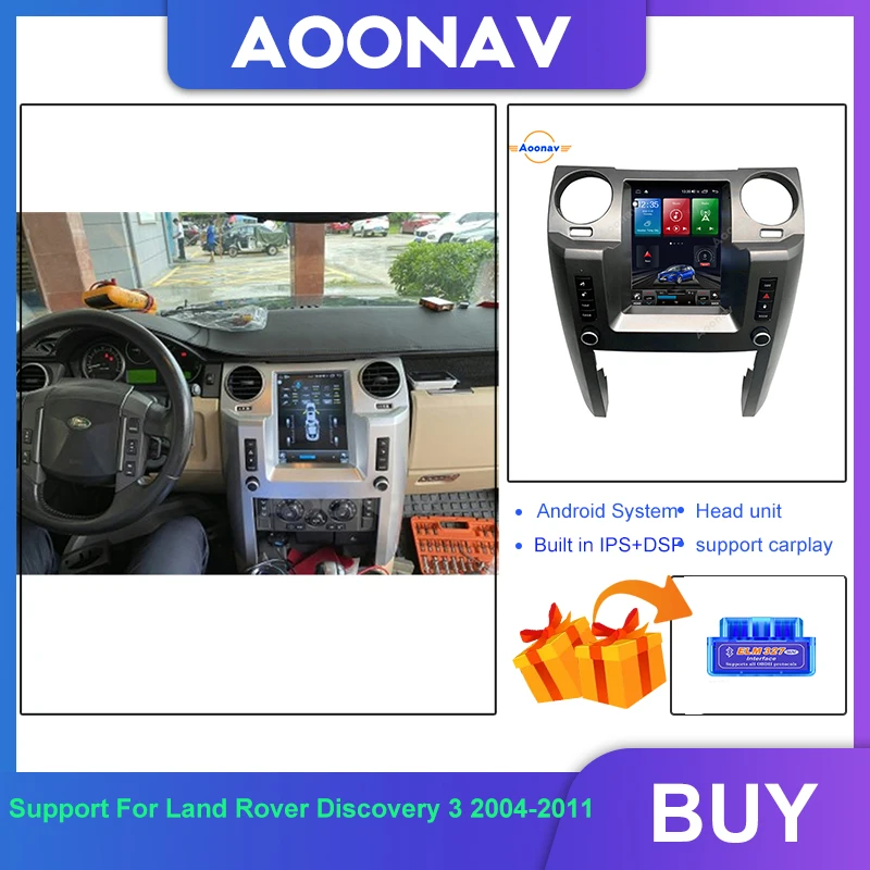 

Автомагнитола для Land Rover Discovery 3 2004-2011, вертикальный экран, GPS-навигация, автомобильное радио, 128 ГГц, система Android, мультимедийный плеер