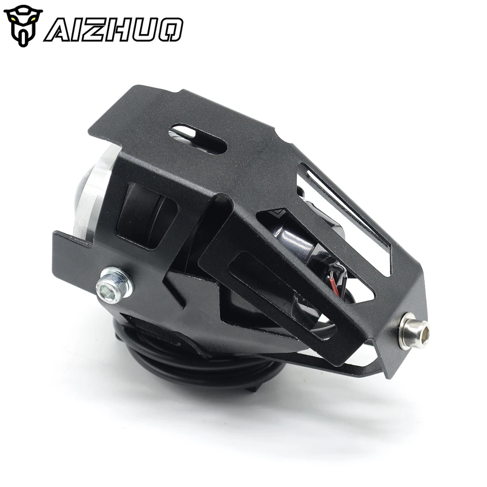 Универсальная металлическая передняя фара для мотоцикла 12 В дальнего света