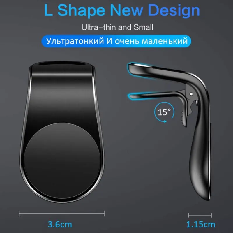 Магнитный автомобильный держатель для телефона подставка xiaomi redmi note 5a mi 8 360