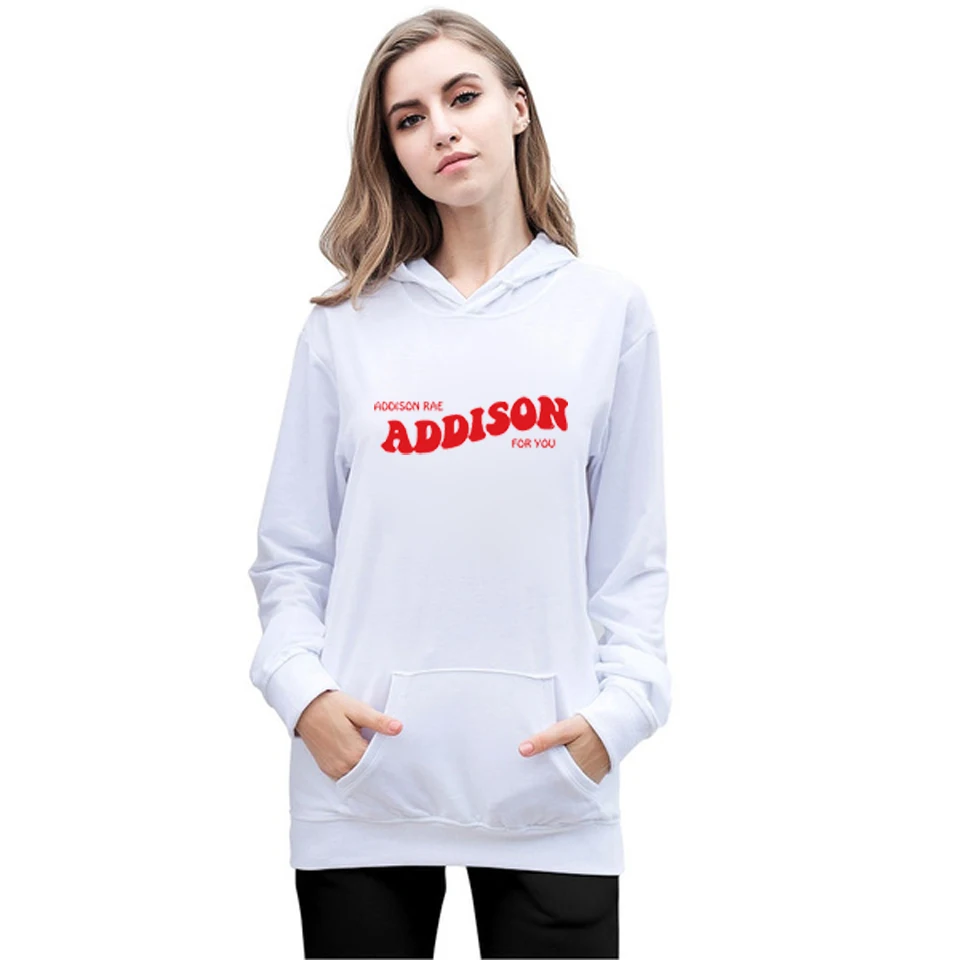 

Women's Hoodies ADDISON RAE:addison for You Streetwear Kids Sweatshirt Women Clothing Moletom Letter ADDISON Printed Pullover