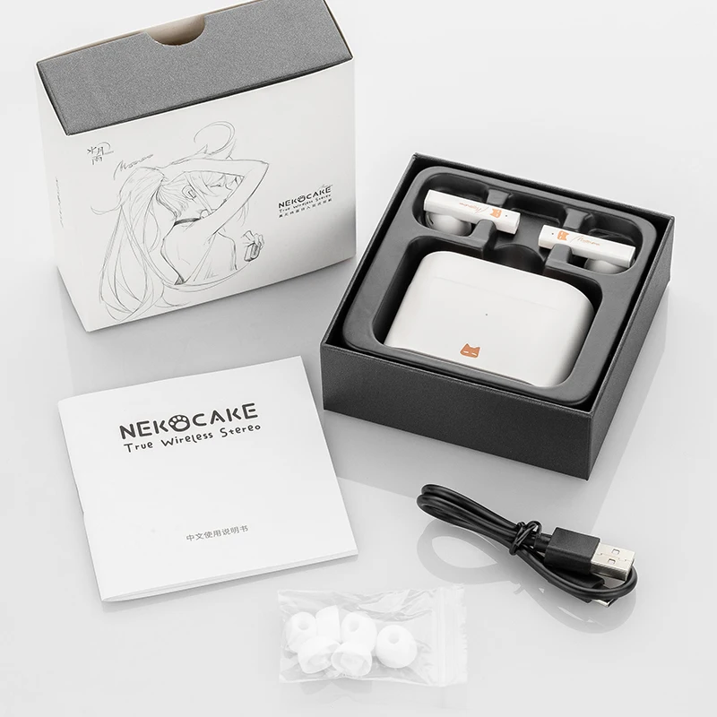 Беспроводные наушники-вкладыши MoonDrop NEKOCAKE Ture Bluetooth ANC с активным шумоподавлением