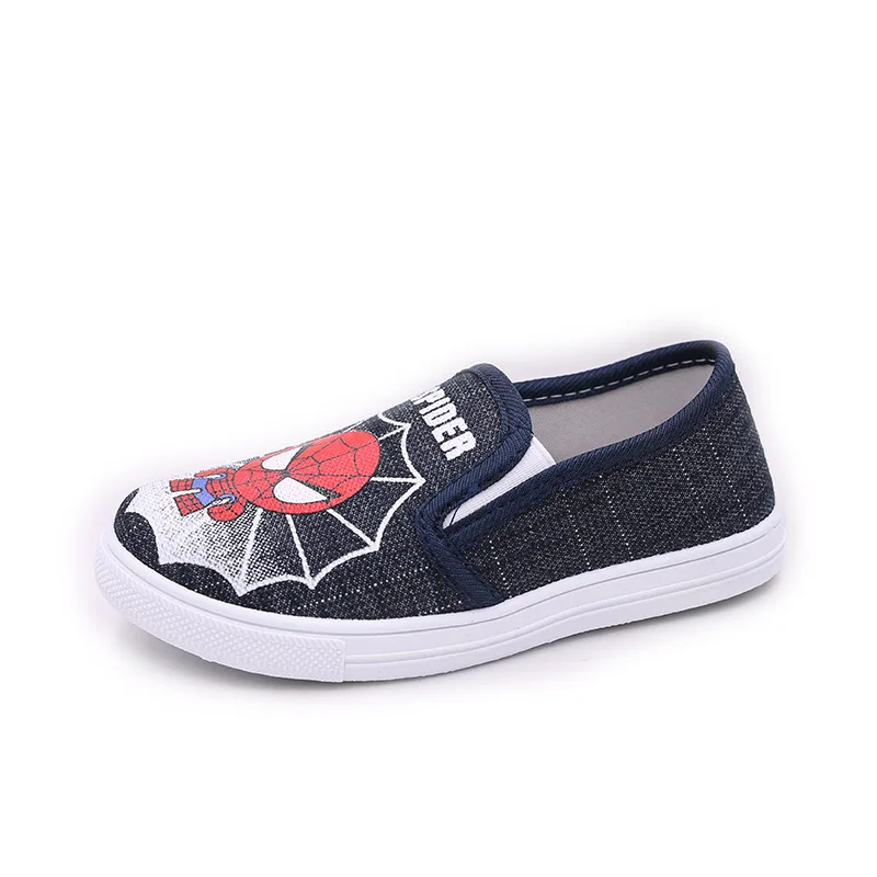 Новинка Детская обувь Кроссовки для мальчиков Модная парусиновая с рисунком