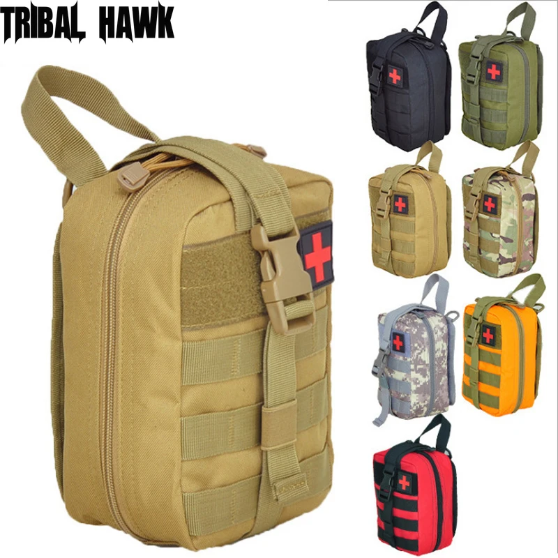Военная Сумка Molle, набор первой помощи для кемпинга и выживания, поясная сумка, тактический Медицинский Рюкзак для экстренных случаев, охоты, путешествий - изображение
