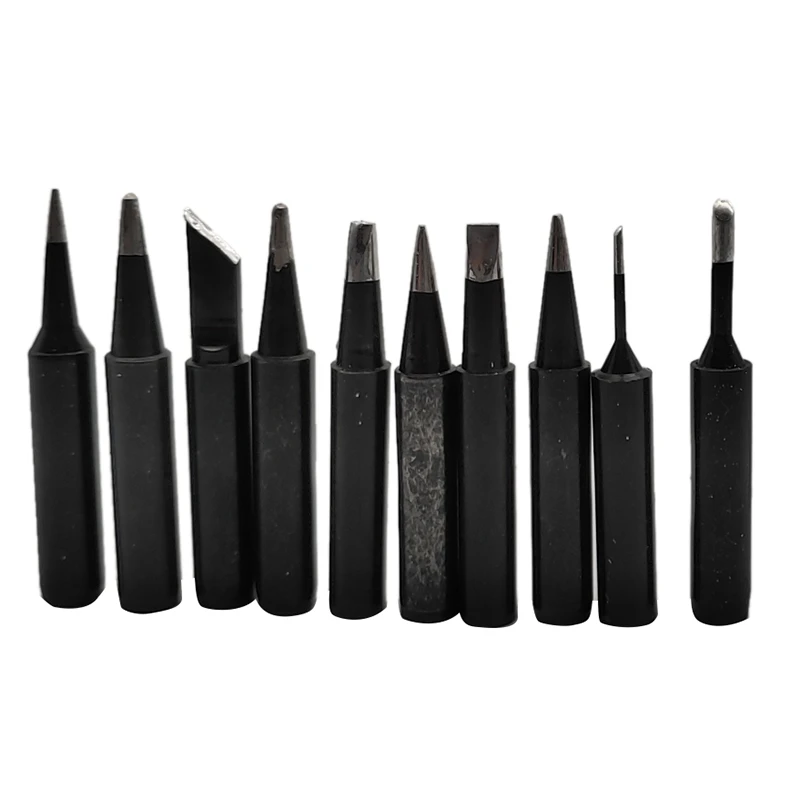 

Promotion! 10Pcs/Lot 900M-T Screwdriver Soldering Iron Tips Set for Welding Head Rework Tool Kits for 900M-T Iron Tip