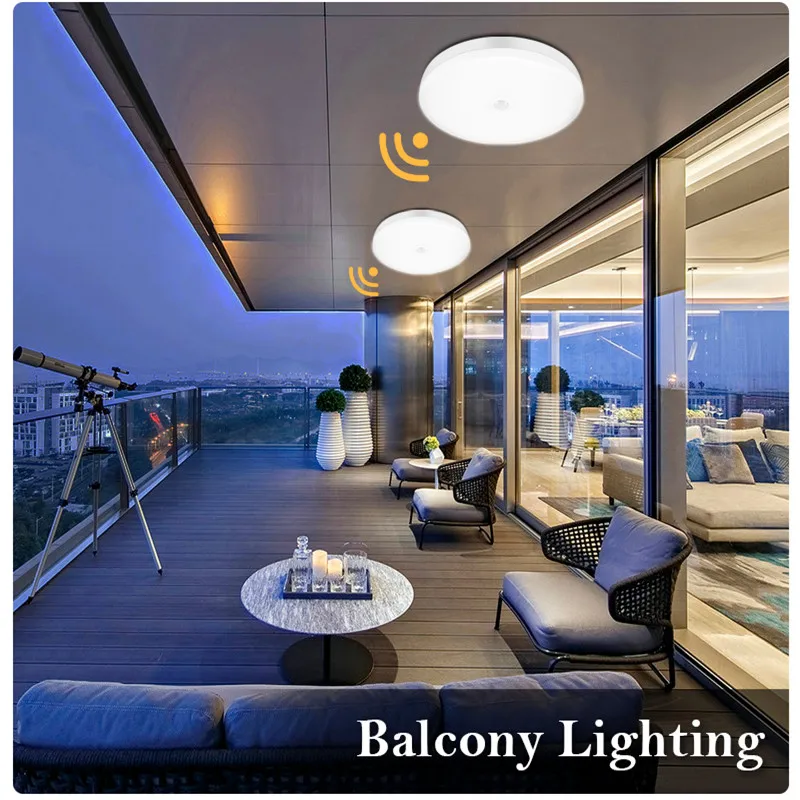 

110V 220V Led Ceiling Lights Smart Motion Sensor Light 30W 40W Led Ceiling Lamp Light Fixture for Living Room Kitchen Lighting