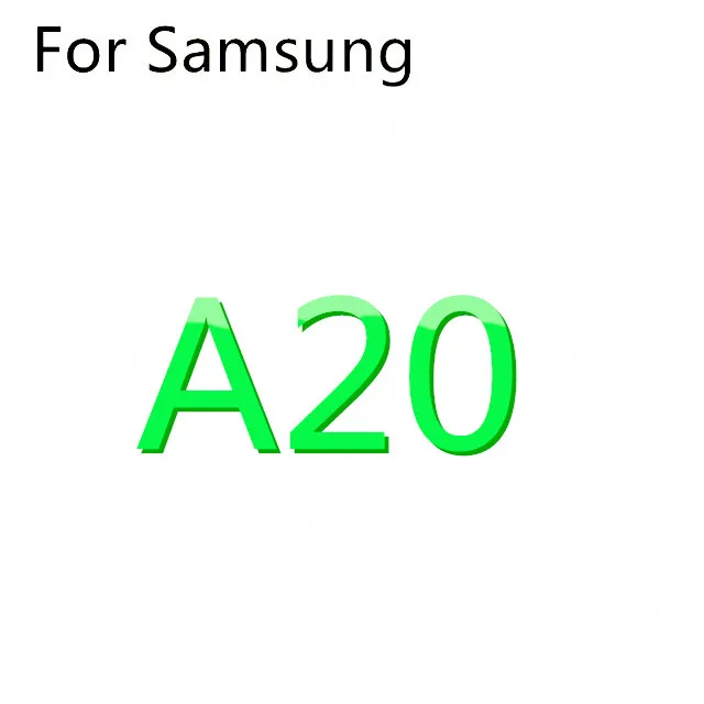 For A20 Жидкостный Мягкий силиконовый чехол для телефона для Samsung Galaxy S8 S9 S10 плюс S7 край J4 J6 J8 A6 A7 A8 A9 J3 J5 J7 A3 A5 A7 - Цвет: For A20