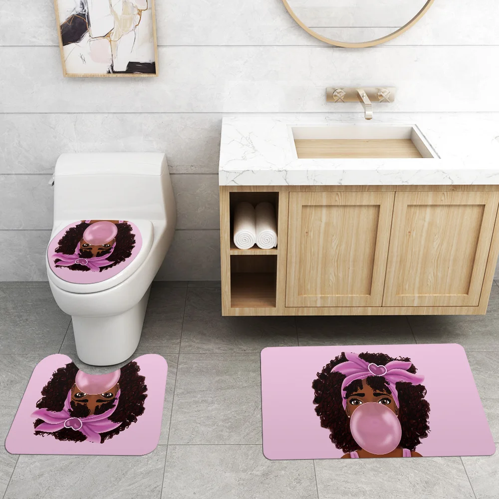 Занавеска для душа женщин в африканском стиле занавеска ванной с изображением