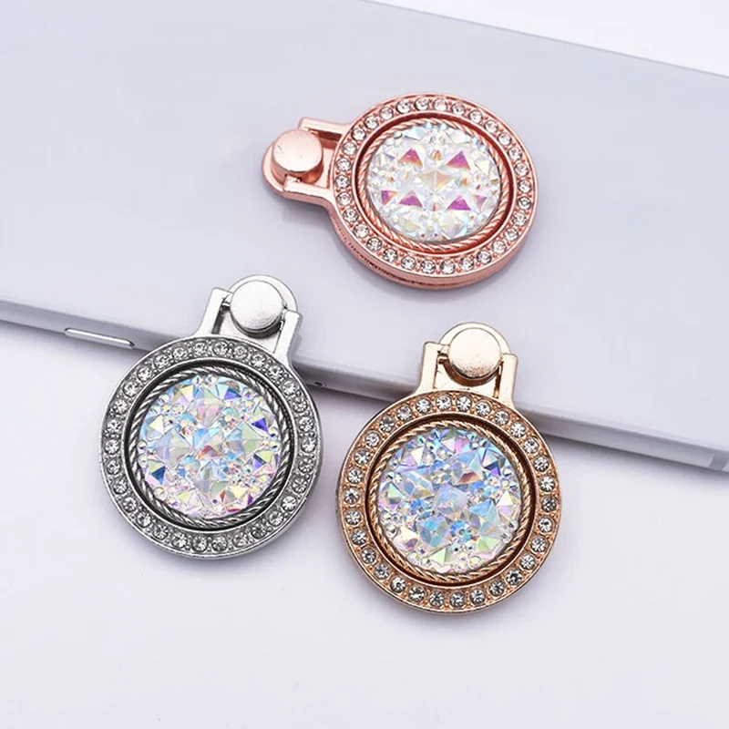 Роскошное блестящее металлическое кольцо-подставка для мобильного телефона с