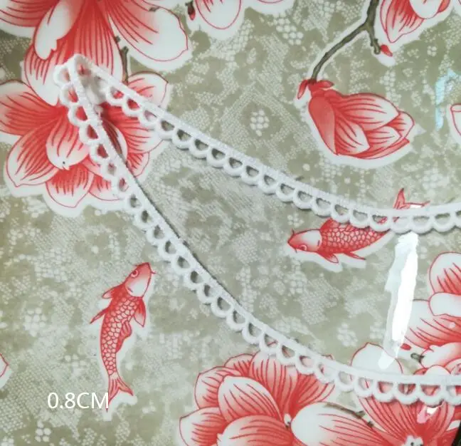 Кружевная лента с вышивкой в виде звезд хлопковая белая черная кружевная ткань