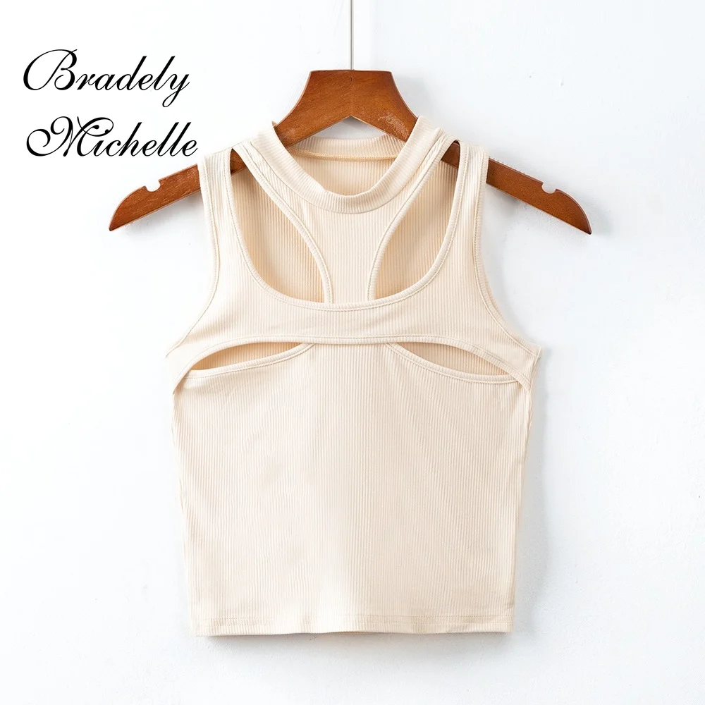 Женский Асимметричный жилет BRADELY MICHELLE однотонный трикотажный без рукавов с