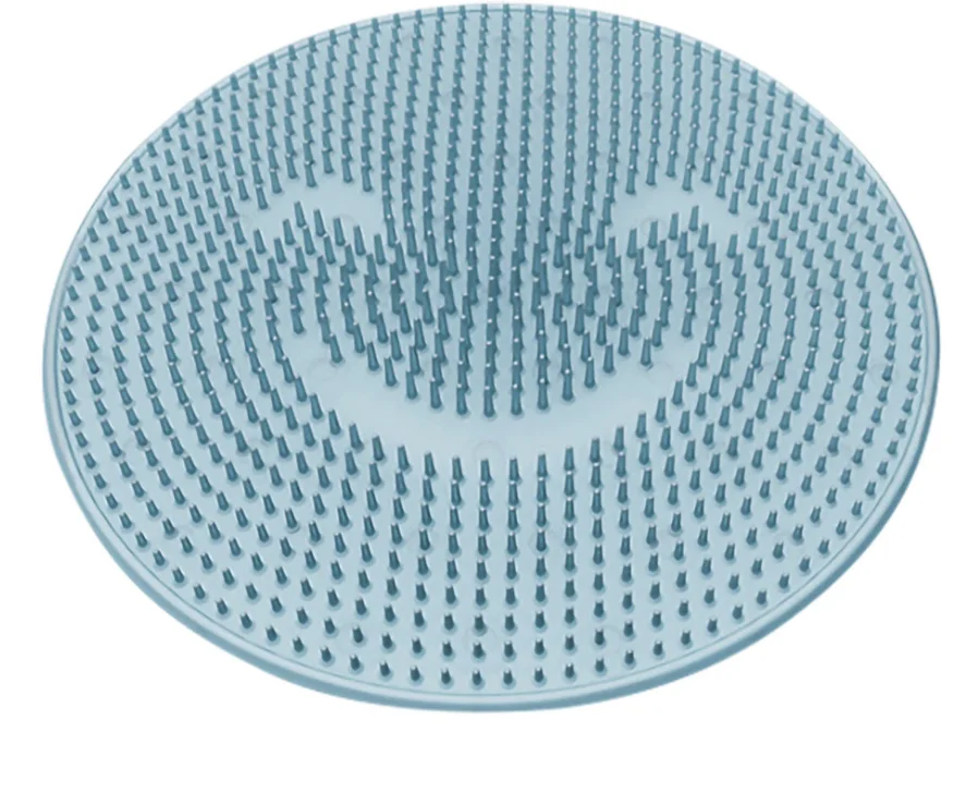Non-Slip Silicone Bathroom Floor Mat Massage Exfoliation Shower Pad With Suction Cups Carpet Tapis Salle De Bain | Дом и сад