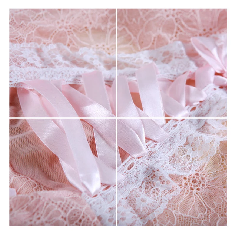 Эротическое белье сексуальное Babydoll для женщин открытая промежность нижнее порно