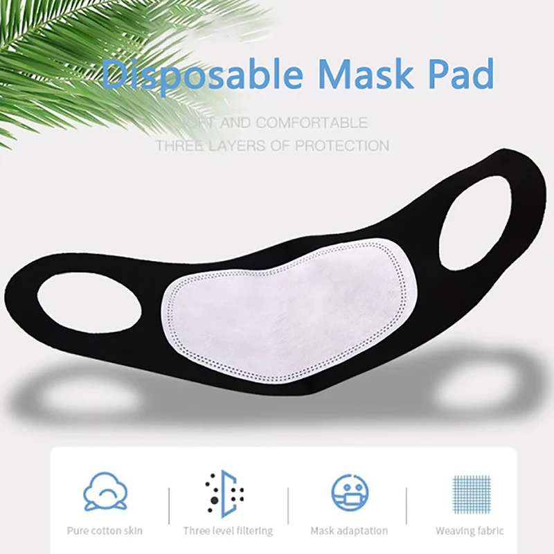100 упаковок одноразовая маска внутренний фильтр прокладка Замена для различных