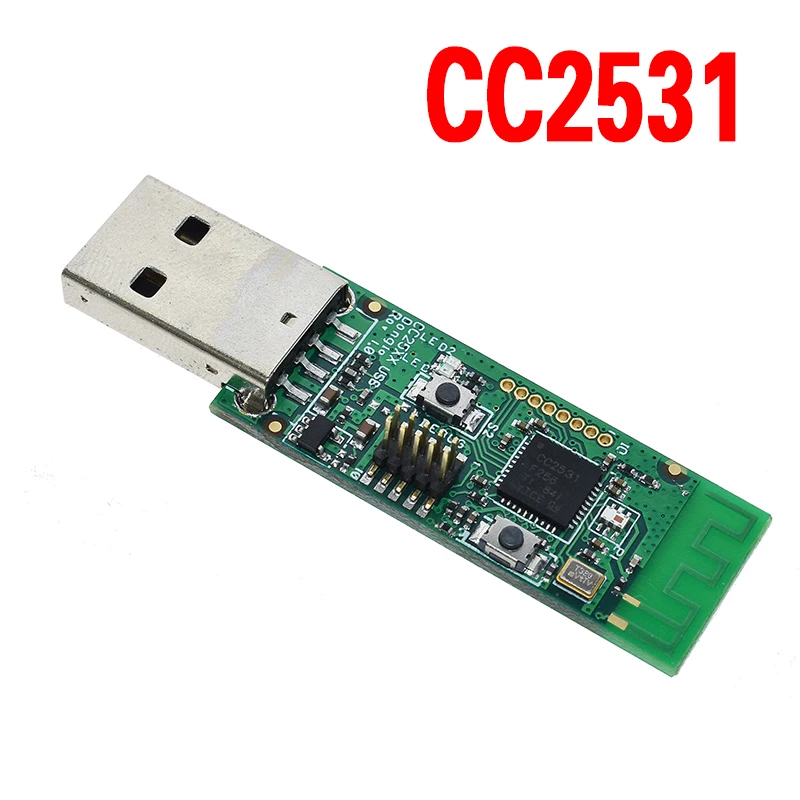 CC2531 Беспроводной Zigbee CC2531 анализатор голых досок пакетного протокола модуль USB интерфейс ключ захват модуль пакета - Цвет: CC2531