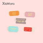 Эмалированная брошь Dream Admit One Pass на заказ, брошь для Vip-билетов, парка аттракционов, значок на лацкан, сумка, мультяшное ювелирное изделие, подарок для пары, праздников