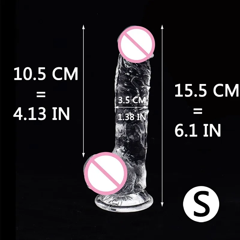 Мягкий желеобразный фаллоимитатор реалистичный мастурбатор пенис оргазм