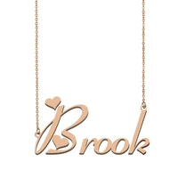 brook name necklace custom name necklace for women girls best friends birthday wedding christmas mother days gift