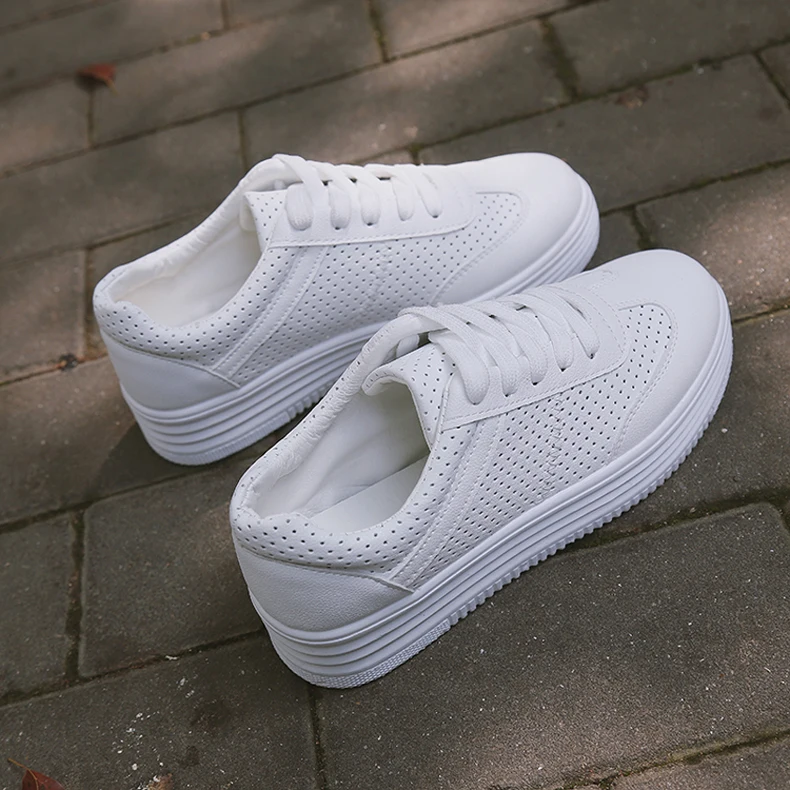 Sapato feminino; женская обувь для тенниса; Tenis Blancos; износостойкая резиновая обувь для бега; женская кожаная обувь на плоской подошве; женская спортивная обувь; 7