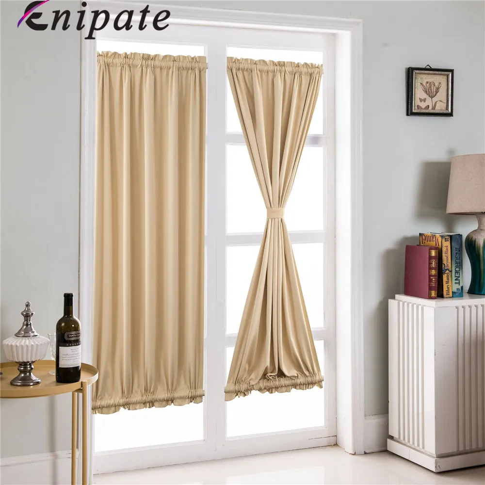 Enipate 1 шт. занавеска для французских дверей светонепроницаемая панель